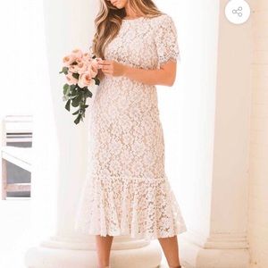 Trouvaille Trumpet Lace Dress